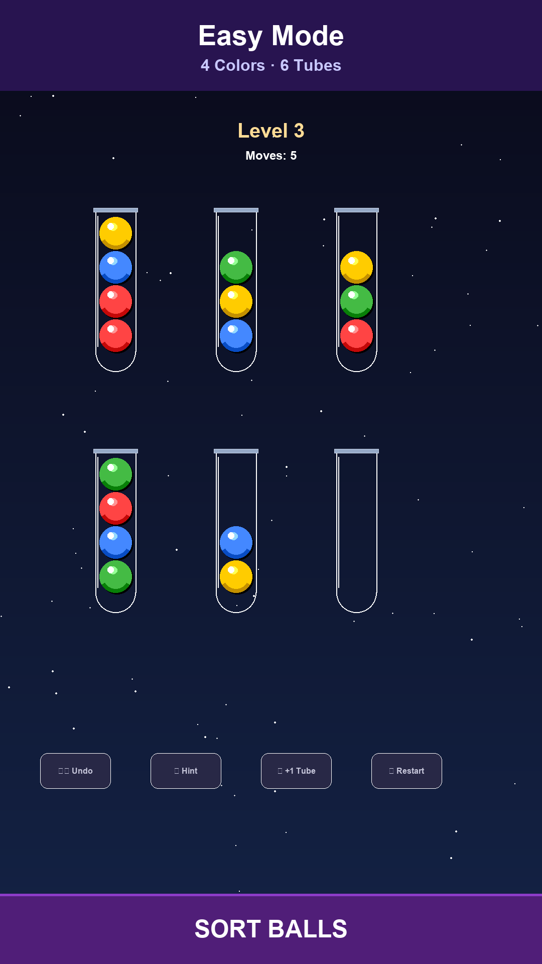 Easy level gameplay